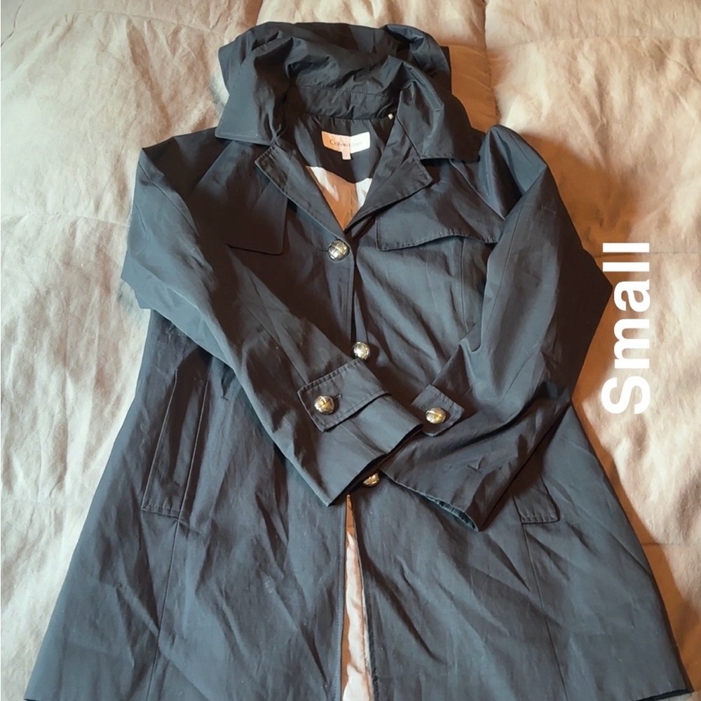 Calvin Klein Women's Navy Trench Coat